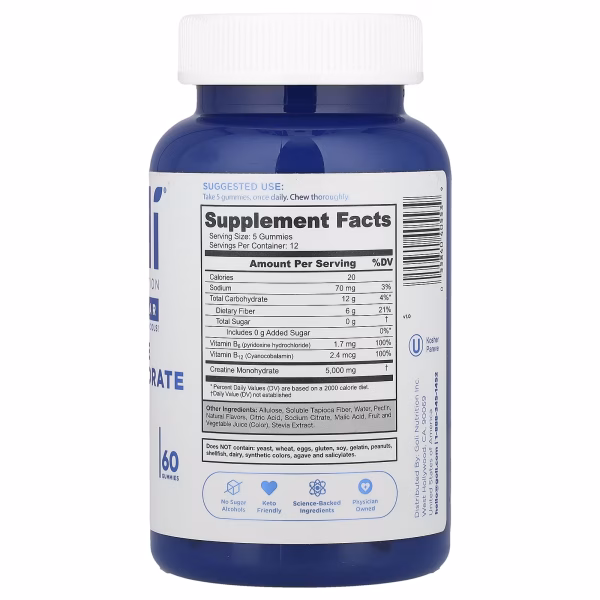 Goli Nutrition, Creatine Monohydrate Gummies, 60 Gummies - Image 3