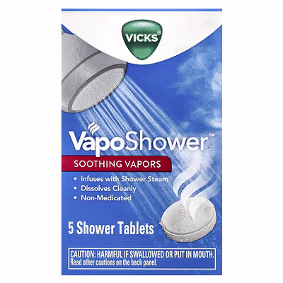 Vicks, VapoShower™, Soothing Vapors, 5 Shower Tablets